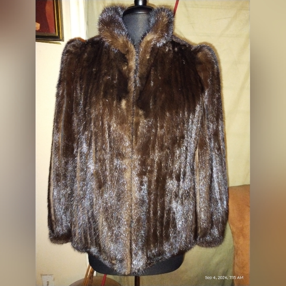 Vintage Garfinckel's Genuine Mink Jacket Size Large